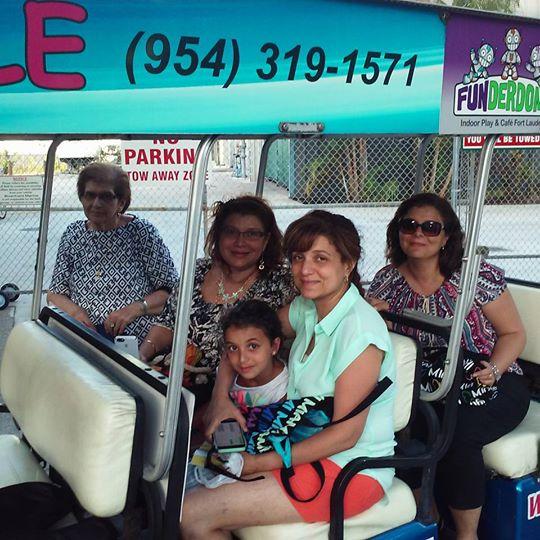 Egyptian Family Vacations in Fort Lauderdale on the Beach Hopper Golf Cart