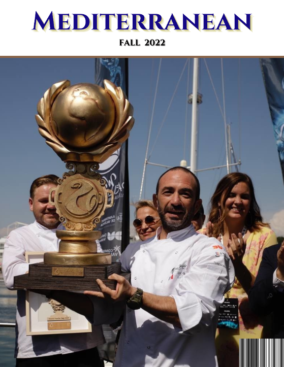 Eric Gil on the cover of Mediterranean Magazine - 2022 Paella Cup